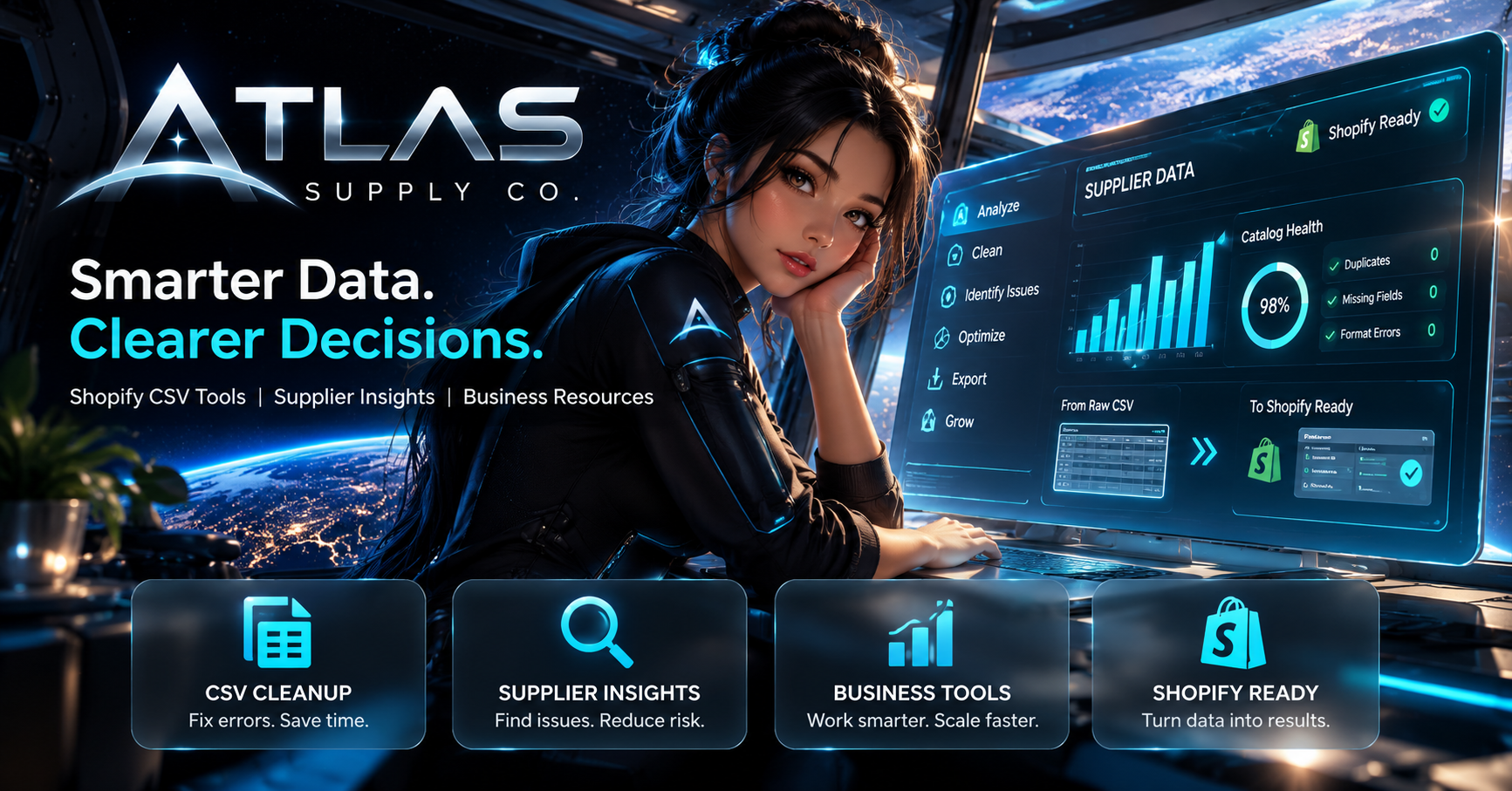 Free Shopify CSV Preflight | ATLAS Supply